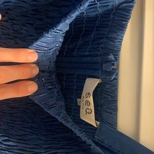 SEA Varsha Smocked Women’s Midi Dress Lilac